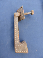 Pendeloque Heurtoir Marteau porte d'entrée clou rosace fer forgé ancien Ht 16,5