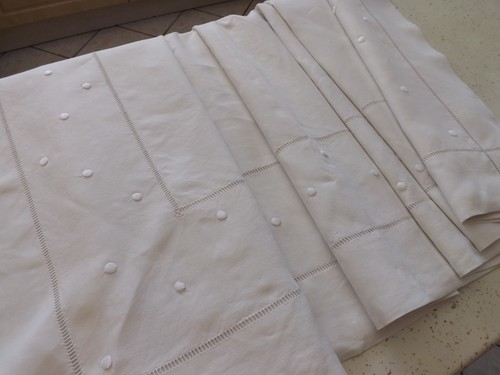 Grand drap brodé pur - brodé,, de