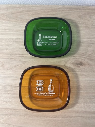 Lot cendriers verre vert et - cendriers,