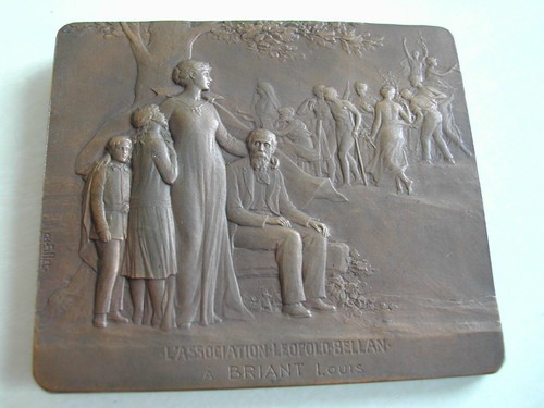 Plaque bronze art déco - déco,