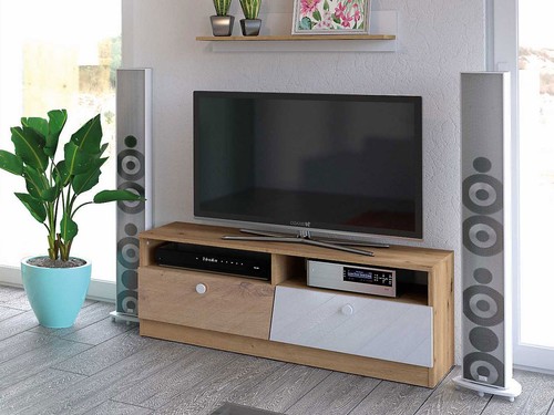 Meuble bas 120cm chêne - meuble,