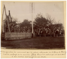 China, Boxer, Shanghai, Monument to the Shipwrecked of the Iltis Vintage Print 