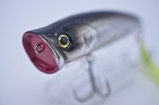 Deps Pulse Cod 80mm 16g Popper Topwater Black Silver Very Good