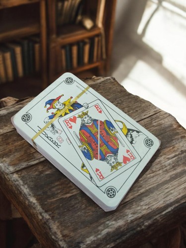 Jeu cartes ancien solitaire - de,