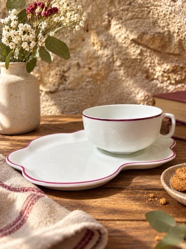 Tasse thé plateau - et, nuage