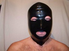 Masque En Latex 100% Noir Et Rouge NEUF Taille M L XL 2XL Bolingier Pologne