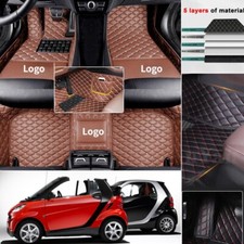 Fit For Smart Fortwo Forfour Custom Car Floor Mats Waterproof Carpets Auto Liner