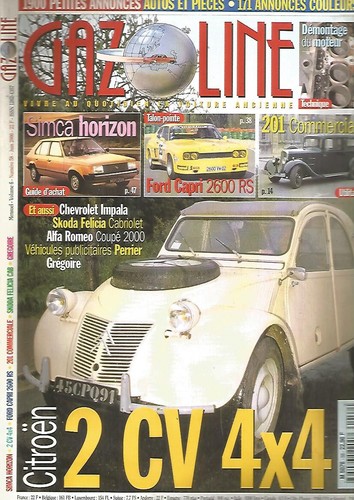 Gazoline citroen 2cv 4x4 - citroen,