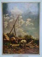 Tableau huile sur panneau