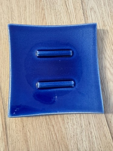 Porte savon carré bleu - , marine