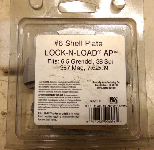 Nib hornady shell plate for - nib,