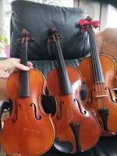 Un Lot De 2 Violons Anciens À Restaurer, Tailles 3/4 Et 1/2. Sur La Photo Le...