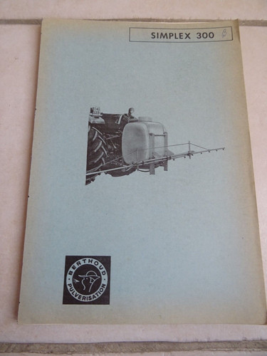 Berthoud pulverisateur simplex - pulverisateur,