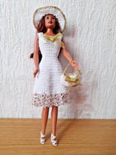 Robe en crochet blanche et