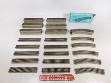 50X Märklin H0 AC Pièce De Rail M-Gleis 5106 Droite 5100 Courbée 1X Box #ED828-3