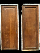 lot de deux portes en chêne