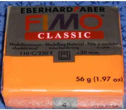 Pâte fimo classic orange 4 - fimo,