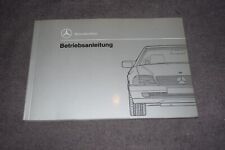 Operating Instructions Manual Mercedes R129 300SL/500SL/600SL Unused