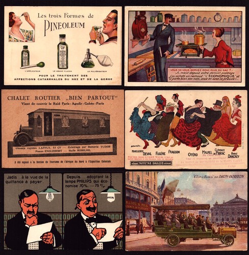 Cartes postales publicité - 6, postales.
