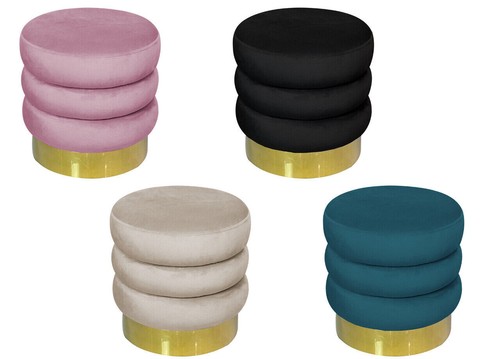 Pouf salon pièce rond - pouf,