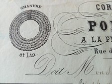 [SECOND EMPIRE HEADER INVOICE] ROPE ROPE ROPE ROPE HEMP LINEN A LA FERTÉ LEFT 