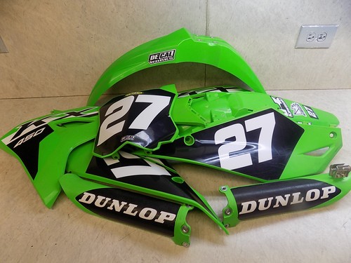 Kawasaki kx450 plastics - kawasaki,