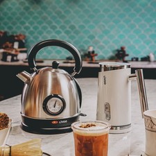 Bouilloire rétro inox avec