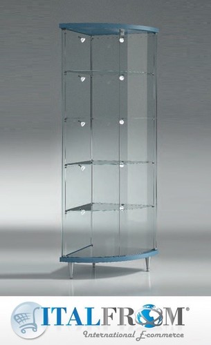 Coin vitrine verre laqué - coin,