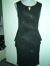 ROBE JERSEY ELASTHANNE NOIRE