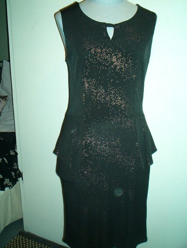 Robe jersey elasthanne noire - jersey,