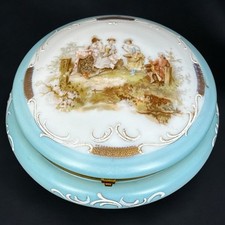 Bonbonnière Opaline Bleue