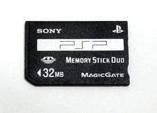 CONSOLE SONY PSP CARTE MEMOIRE 32 MB MEMORY STICK DUO MAGICGATE TESTE & FORMATE