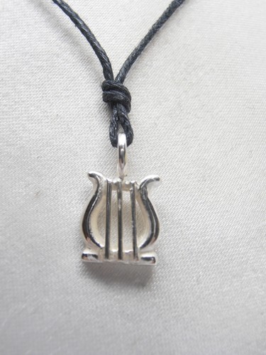 Cithare pendentif en argent - cithare,