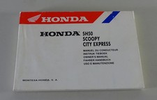 Owners Manual / Handbook Honda SH 50 / Scoopy / City Express 