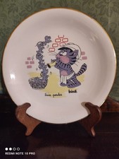 PETITE ASSIETTE CHAT & SOURIS  BARBEROUSSE L'Amandinoise  SANS PAROLES