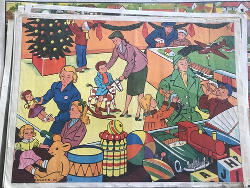 Ancienne affiche scolaire - ancienne,