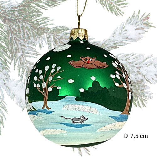 Boule noël verre soufflé - verre,