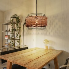 Lampe Suspension Bambou Table