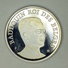 Jeton 🇧🇪 Belgique – Baudouin Roi des Belges 1981 Argent– REF0178A