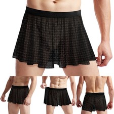 Jupe lingerie résille homme