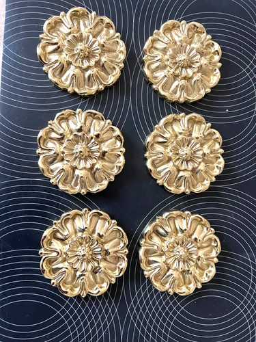 Rosaces laiton bronze massif - 6,