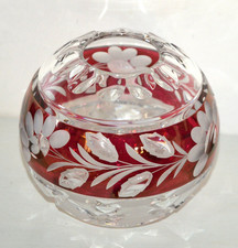 Ancien vase boule en Cristal