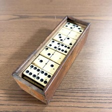 Jeu de Dominos Ancien Bois