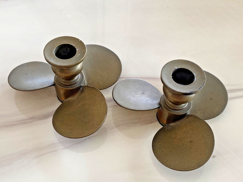 Stunning pair brass - stunning, of