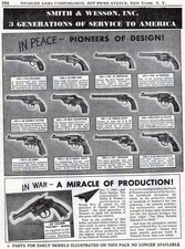 1945 Print Ad Smith & Wesson