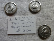 Lot of 3 Saint ANTOINE Magnet Dashboard Antique Car Magnetic Medal