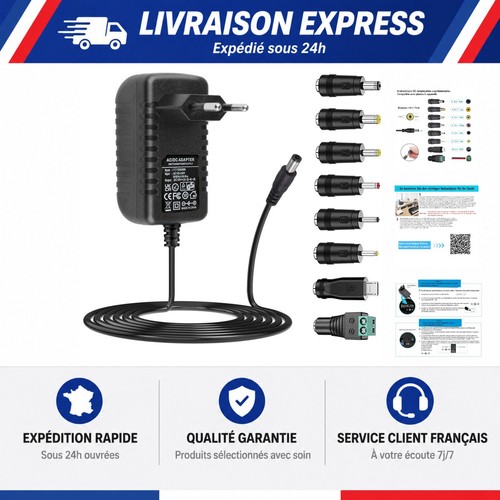 Adaptateur secteur 12v ac - secteur,