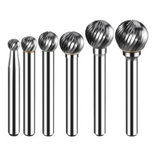 TCT Carbide Rotary Burr Bit Set 6mm Shank Cutting Carving Burrs for Dremel Tool