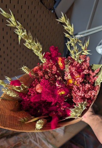 Bouquet fleurs séchées - bouquet,