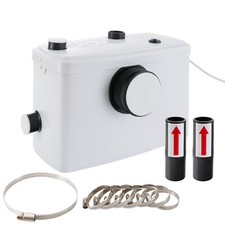 AREBOS Broyeur Sanitaire Pompes de Relevage 600W Pompe Eaux Usées 100l/m blanc